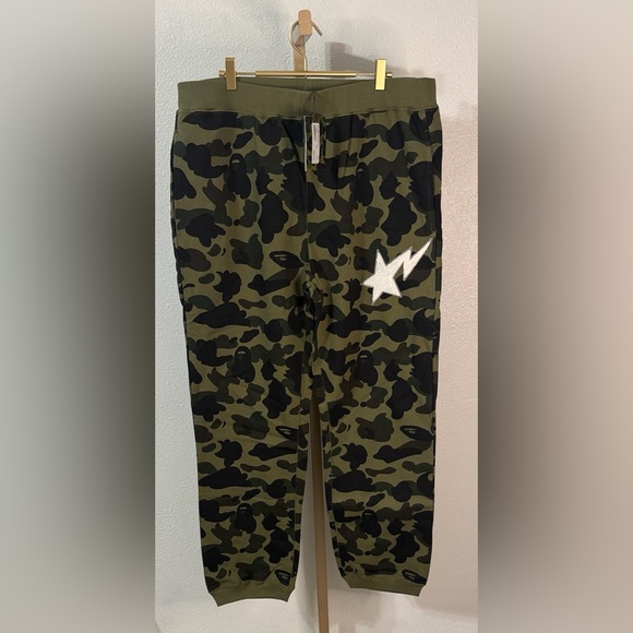 A Bathing Ape BAPE 1st Camo Sweatpants GreenSize 2XLNWT